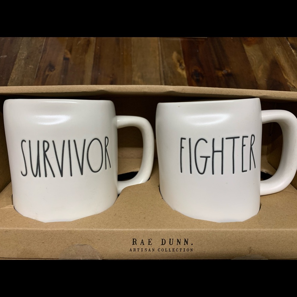 Rae Dunn Artisan Collection coffee mug pair